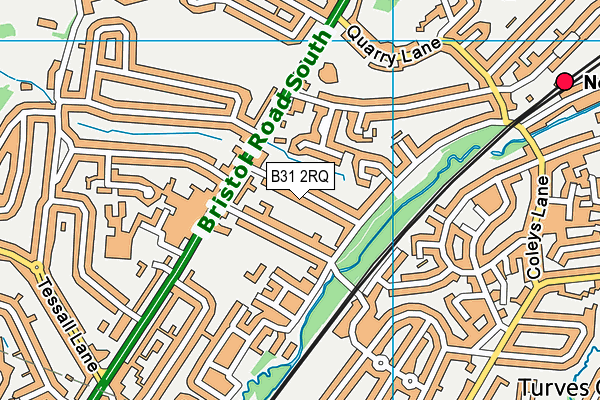 B31 2RQ map - OS VectorMap District (Ordnance Survey)