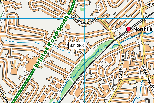 B31 2RR map - OS VectorMap District (Ordnance Survey)