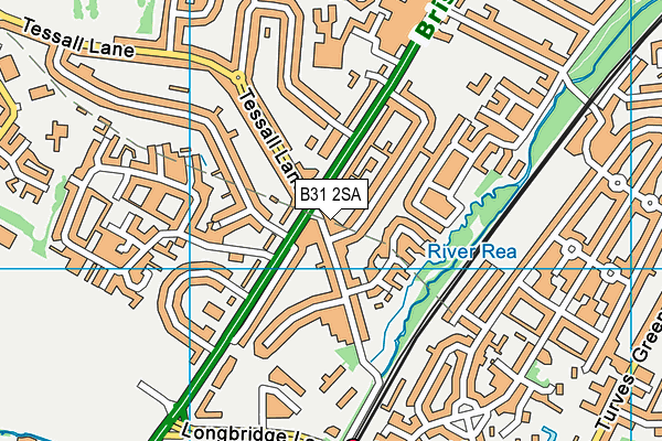 B31 2SA map - OS VectorMap District (Ordnance Survey)