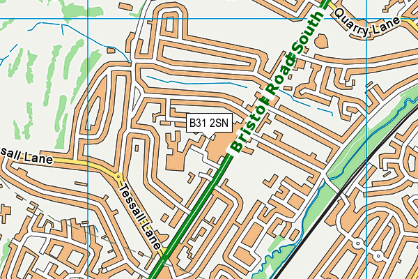 B31 2SN map - OS VectorMap District (Ordnance Survey)