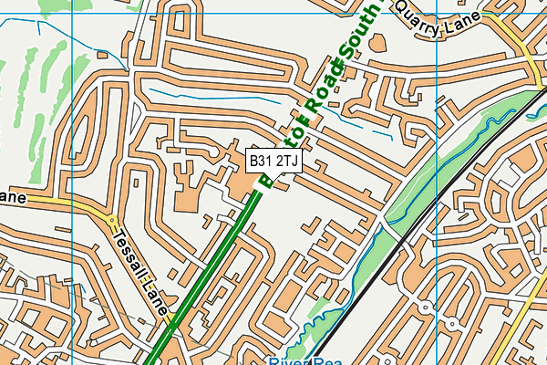 B31 2TJ map - OS VectorMap District (Ordnance Survey)