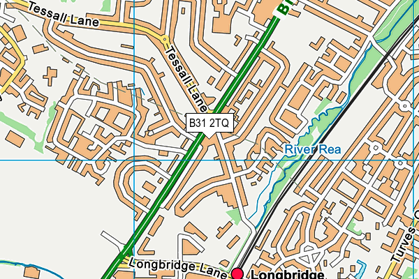 B31 2TQ map - OS VectorMap District (Ordnance Survey)