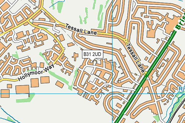 B31 2UD map - OS VectorMap District (Ordnance Survey)