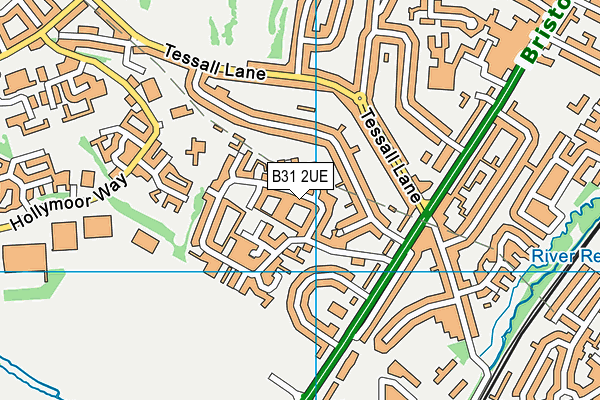 B31 2UE map - OS VectorMap District (Ordnance Survey)