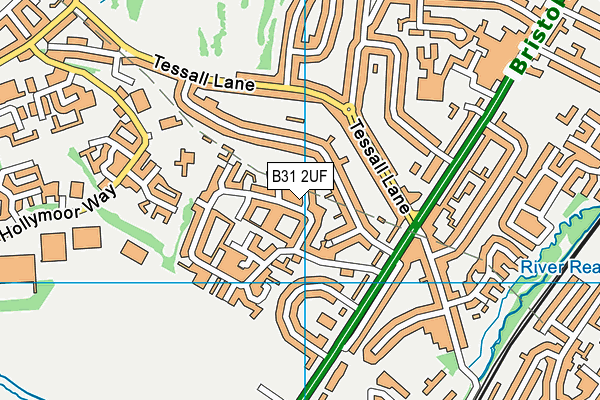 B31 2UF map - OS VectorMap District (Ordnance Survey)