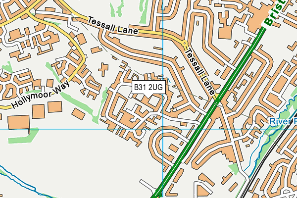 B31 2UG map - OS VectorMap District (Ordnance Survey)