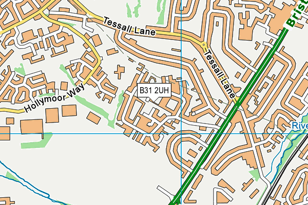 B31 2UH map - OS VectorMap District (Ordnance Survey)