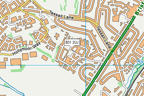 B31 2UJ map - OS VectorMap District (Ordnance Survey)