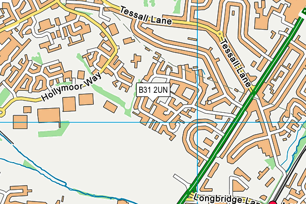 B31 2UN map - OS VectorMap District (Ordnance Survey)