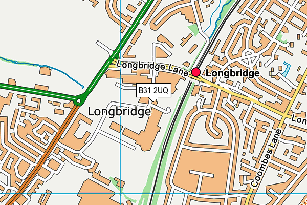Puregym (Birmingham Longbridge) map (B31 2UQ) - OS VectorMap District (Ordnance Survey)