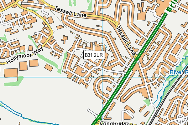 B31 2UR map - OS VectorMap District (Ordnance Survey)