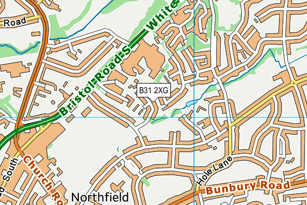 B31 2XG map - OS VectorMap District (Ordnance Survey)