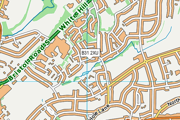 B31 2XU map - OS VectorMap District (Ordnance Survey)