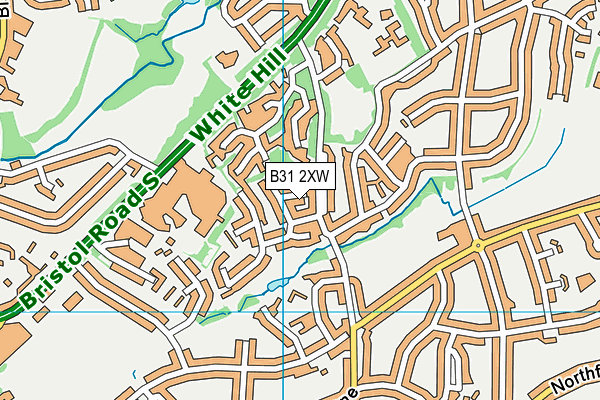 B31 2XW map - OS VectorMap District (Ordnance Survey)