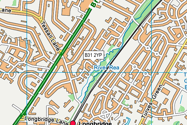 B31 2YP map - OS VectorMap District (Ordnance Survey)