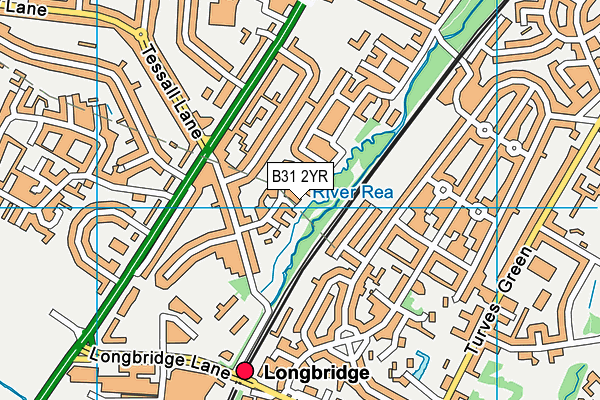 B31 2YR map - OS VectorMap District (Ordnance Survey)