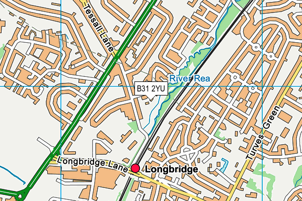 B31 2YU map - OS VectorMap District (Ordnance Survey)