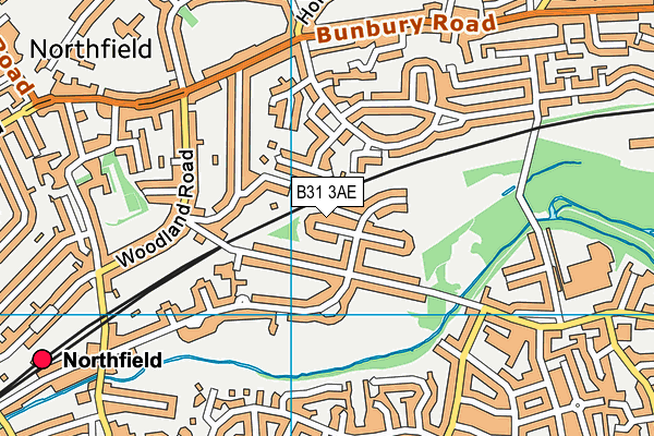 B31 3AE map - OS VectorMap District (Ordnance Survey)