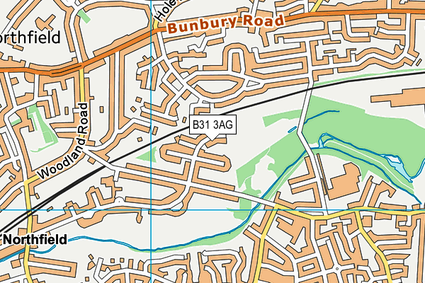 B31 3AG map - OS VectorMap District (Ordnance Survey)