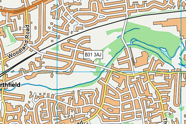 B31 3AJ map - OS VectorMap District (Ordnance Survey)