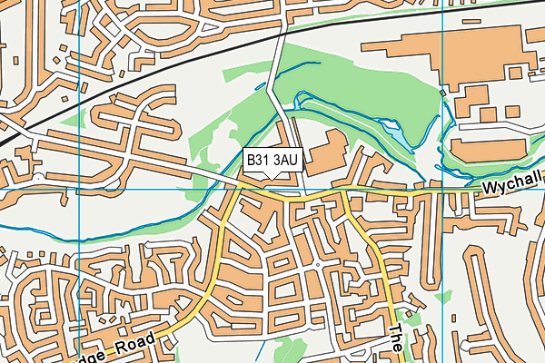 B31 3AU map - OS VectorMap District (Ordnance Survey)