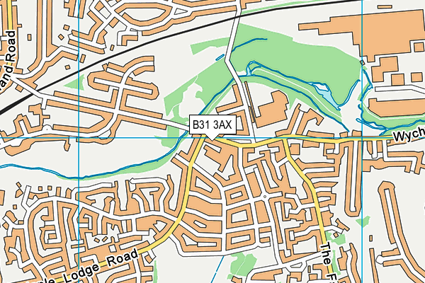 B31 3AX map - OS VectorMap District (Ordnance Survey)