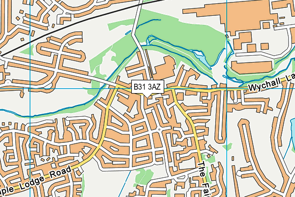 B31 3AZ map - OS VectorMap District (Ordnance Survey)