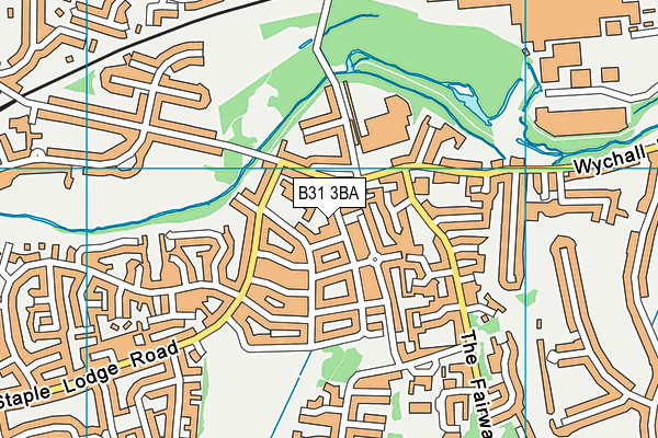 B31 3BA map - OS VectorMap District (Ordnance Survey)