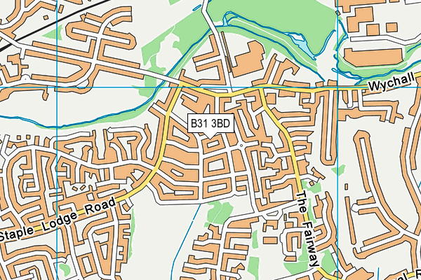B31 3BD map - OS VectorMap District (Ordnance Survey)