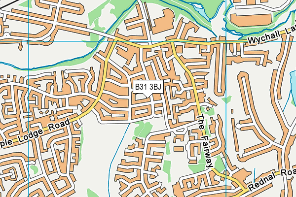 B31 3BJ map - OS VectorMap District (Ordnance Survey)