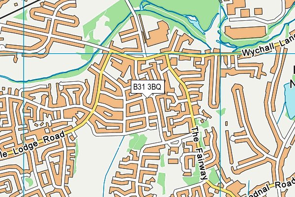 West Heath Park map (B31 3BQ) - OS VectorMap District (Ordnance Survey)