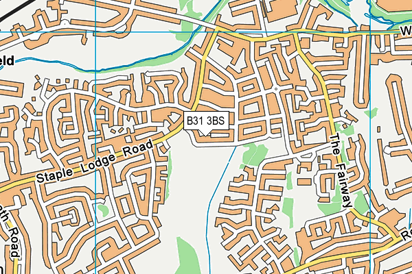 B31 3BS map - OS VectorMap District (Ordnance Survey)