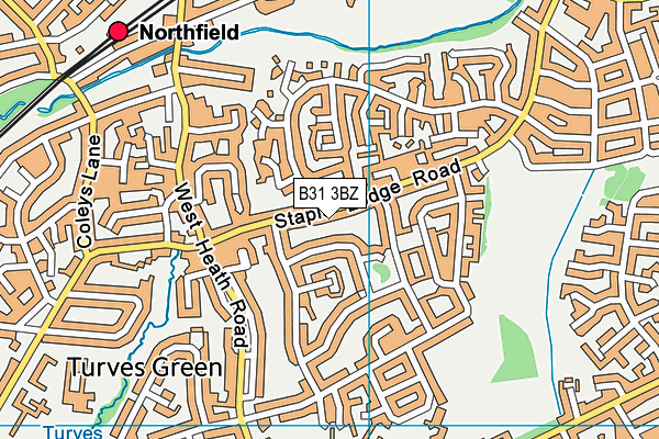 B31 3BZ map - OS VectorMap District (Ordnance Survey)