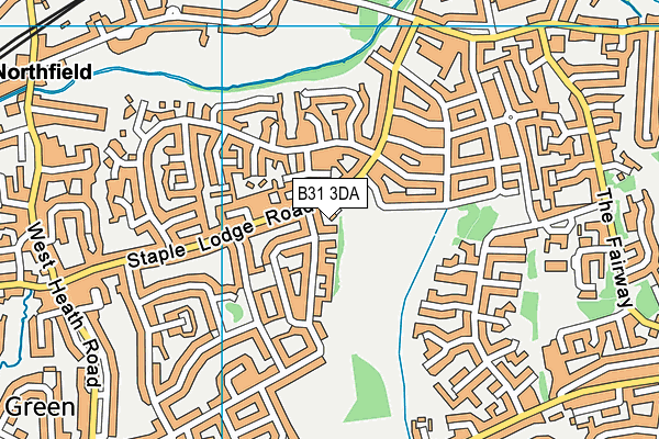 B31 3DA map - OS VectorMap District (Ordnance Survey)