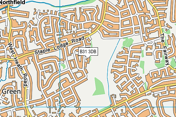 B31 3DB map - OS VectorMap District (Ordnance Survey)