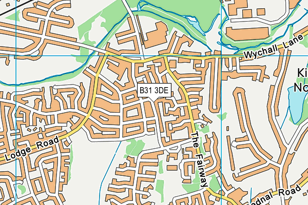 B31 3DE map - OS VectorMap District (Ordnance Survey)