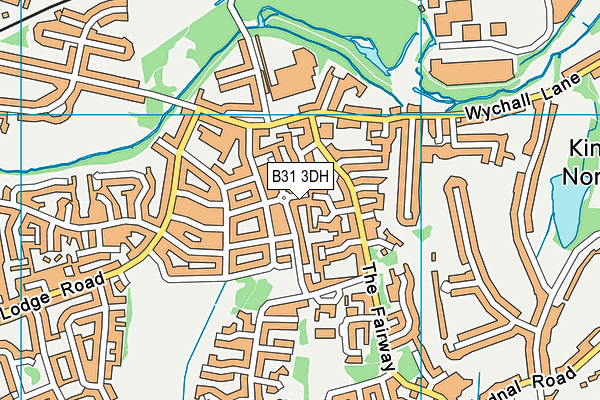 B31 3DH map - OS VectorMap District (Ordnance Survey)