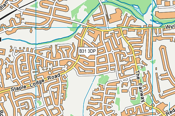 B31 3DP map - OS VectorMap District (Ordnance Survey)