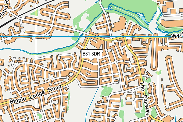 B31 3DR map - OS VectorMap District (Ordnance Survey)
