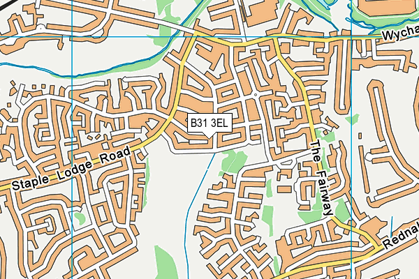 B31 3EL map - OS VectorMap District (Ordnance Survey)