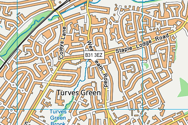 B31 3EZ map - OS VectorMap District (Ordnance Survey)