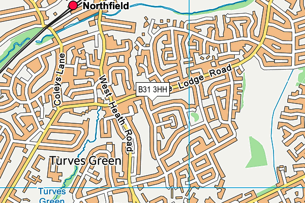 B31 3HH map - OS VectorMap District (Ordnance Survey)