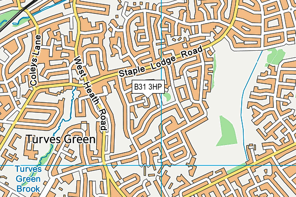 B31 3HP map - OS VectorMap District (Ordnance Survey)