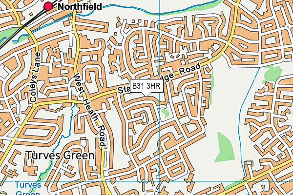 B31 3HR map - OS VectorMap District (Ordnance Survey)