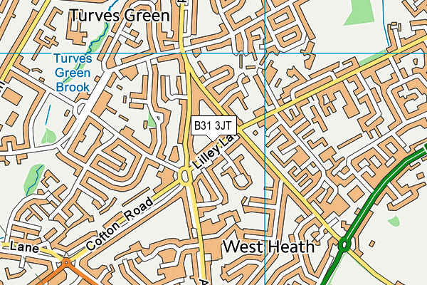 B31 3JT map - OS VectorMap District (Ordnance Survey)