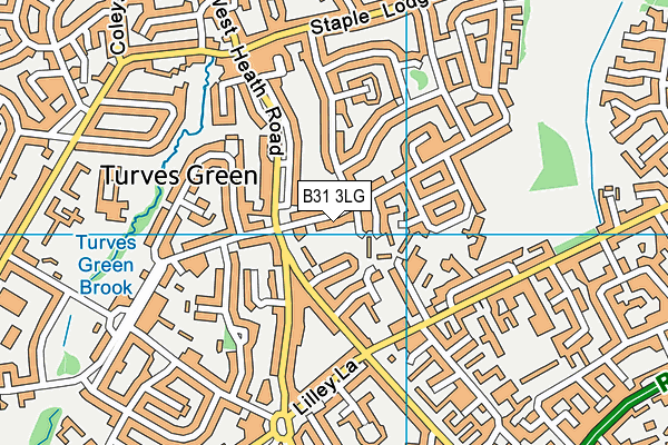 B31 3LG map - OS VectorMap District (Ordnance Survey)