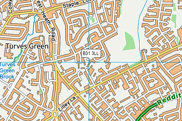 B31 3LL map - OS VectorMap District (Ordnance Survey)