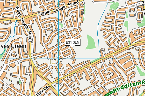 B31 3LN map - OS VectorMap District (Ordnance Survey)