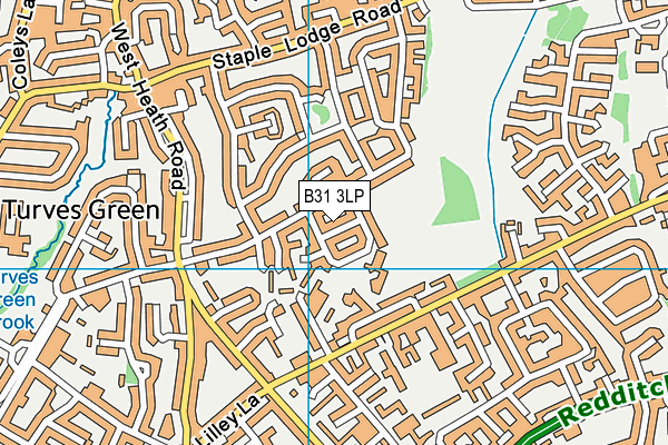B31 3LP map - OS VectorMap District (Ordnance Survey)