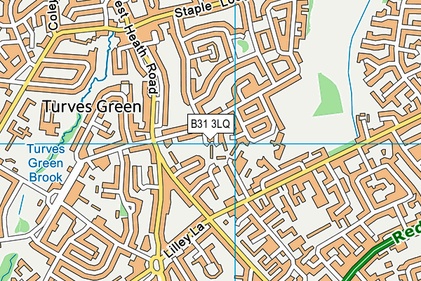 B31 3LQ map - OS VectorMap District (Ordnance Survey)